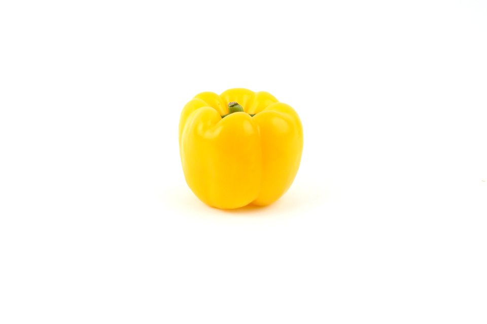 Yellow Round Fruit On White Background