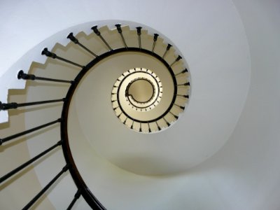 Black Circular Staircase photo