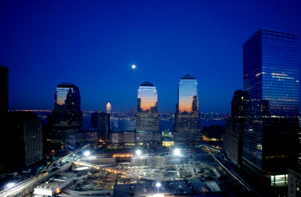 Ground Zero under construction New York City. Original image from Carol M. Highsmith’s America, Library of Congress collection.