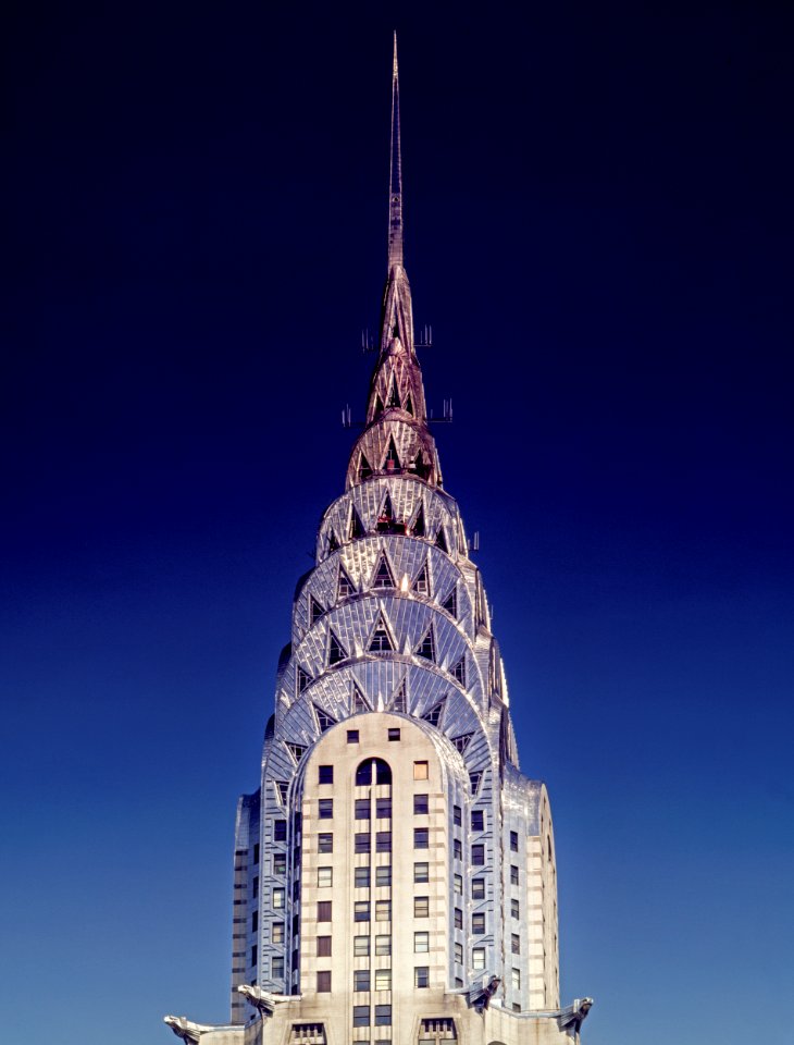 Chrysler Building tower in Manhattan. Original image from Carol M. Highsmith’s America, Library of Congress collection.