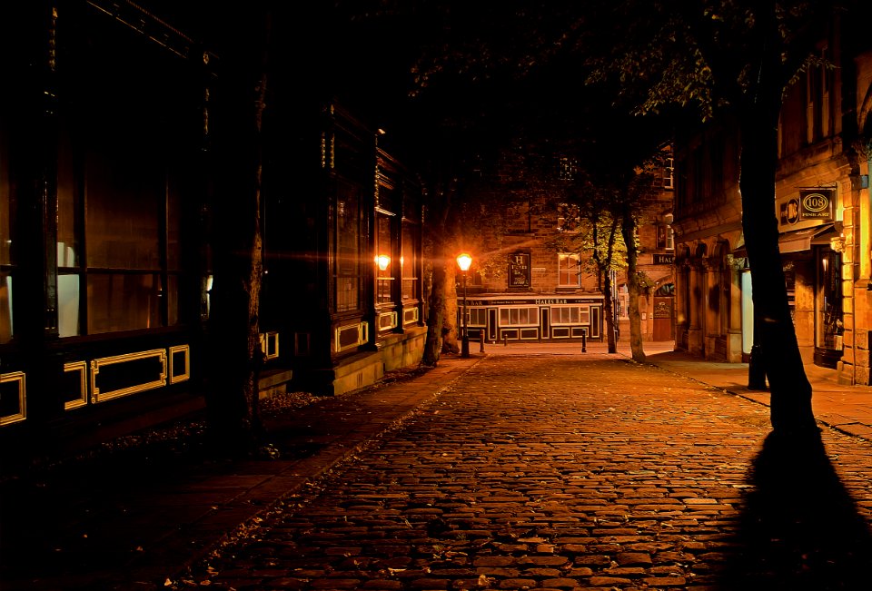Silent Street During Night