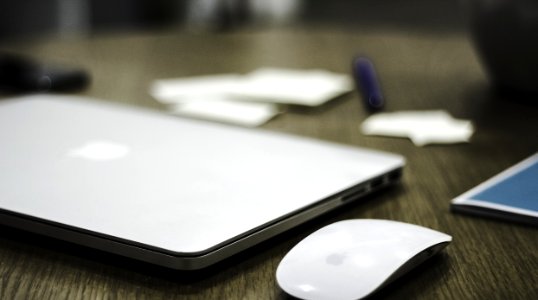 Apple Macbook On Desk photo