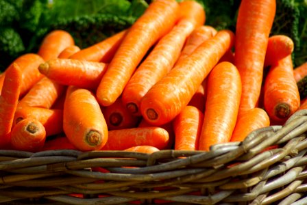 Carrots On Brown Woven Basket