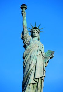 A bronze replica, one-fifth the size of the Statue of Liberty, commissioned by Frank Park Samford as the symbol for the company he founded, Liberty National Life Insurance Company. Original image from Carol M. Highsmith’s America, Library of Congress collection.