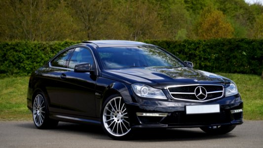 Black Mercedes Benz Coupe photo