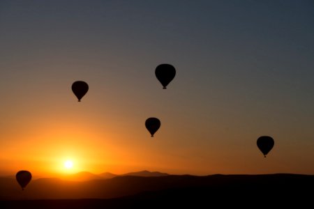 Hot Air Balloons At Dawn photo
