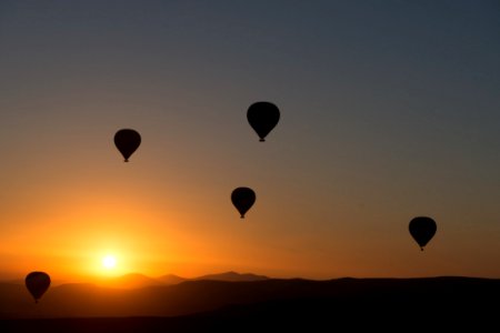 Hot Air Balloons At Dawn
