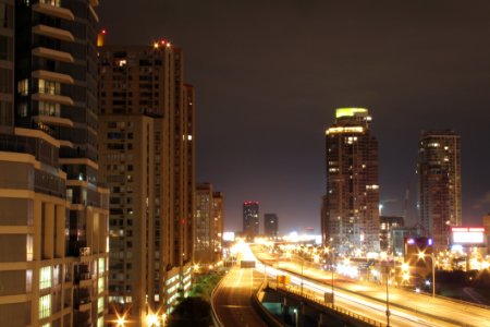 High Rise Building During Night Time photo