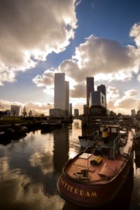 Rotterdam Netherlands Skyline