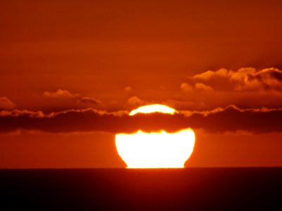 White Clouds During Sunset photo