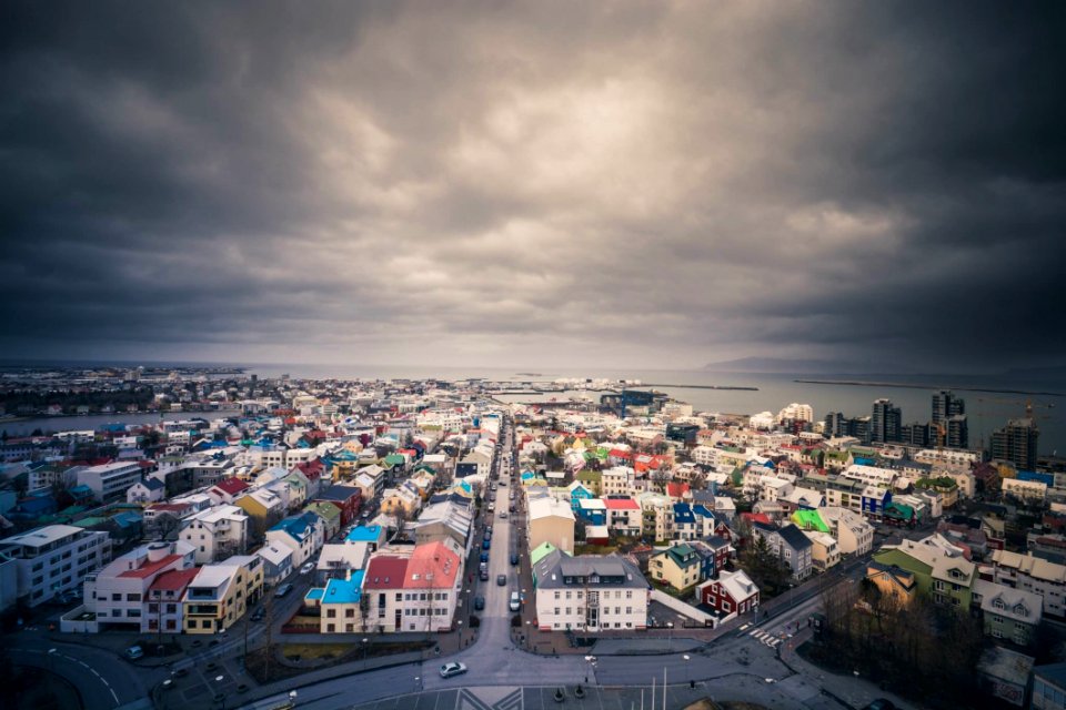Aerial View Of Iceland Village
