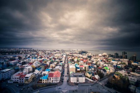 Aerial View Of Iceland Village