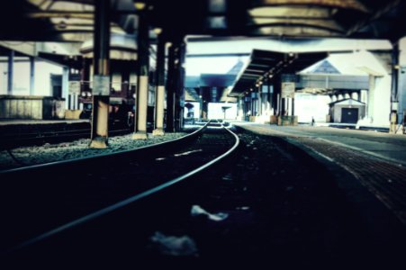 Black Steel Train Railways photo