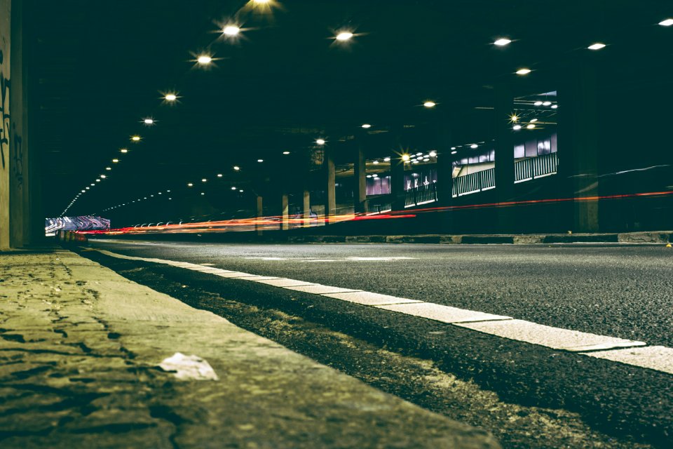 Long Exposure Of Street