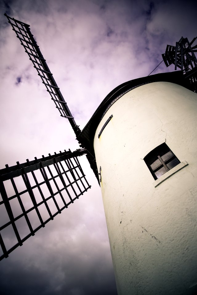 Windmill Against Clouds