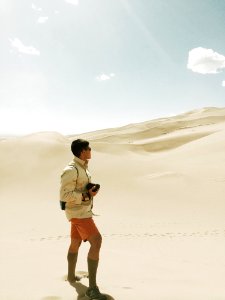 Photographer In Desert photo