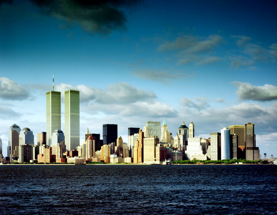 New York Skyline, Pre-9/11. Original image from Carol M. Highsmith’s America, Library of Congress collection.