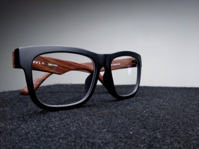 Eyeglasses On Dark Background