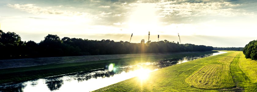 Green Plant With River On The Side During Day Time photo