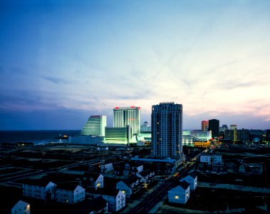 Atlantic City (Maryland) at Dusk. Original image from Carol M. Highsmith’s America, Library of Congress collection. photo