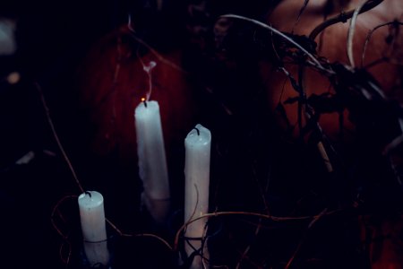 3 White Candles Without Light