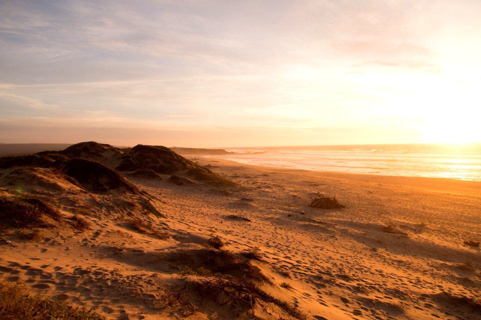 Desert Landscape At Sunset photo