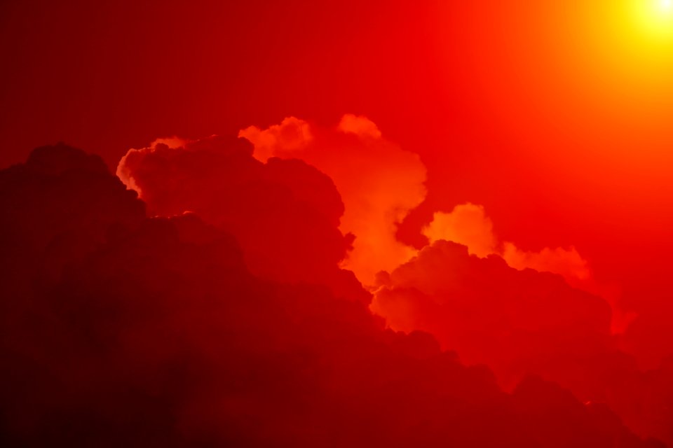 White Clouds Under Orange Sky During Daytime