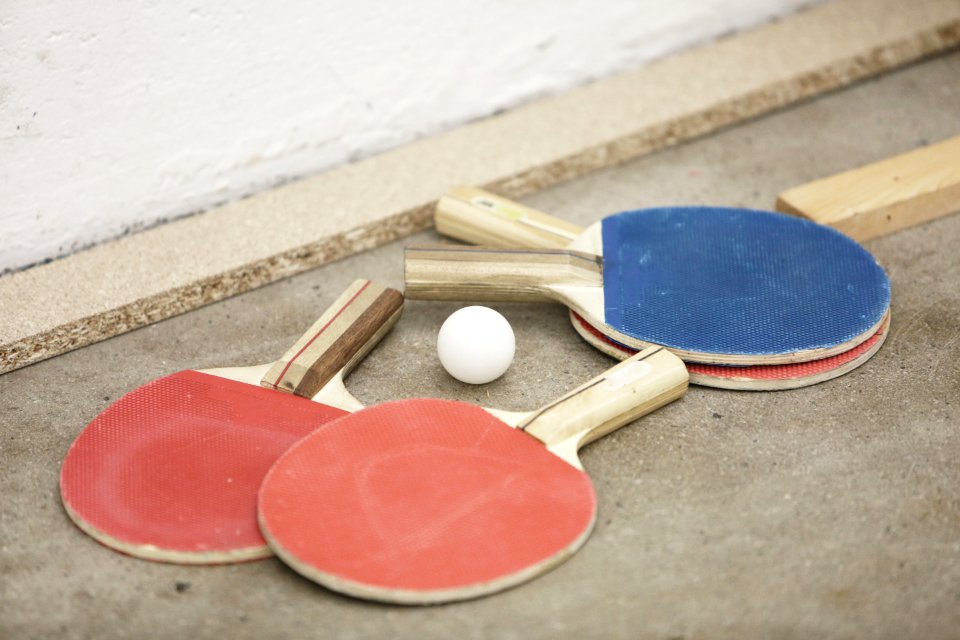 Ping Pong Ball And Paddles