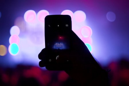 Person Holding Smartphone
