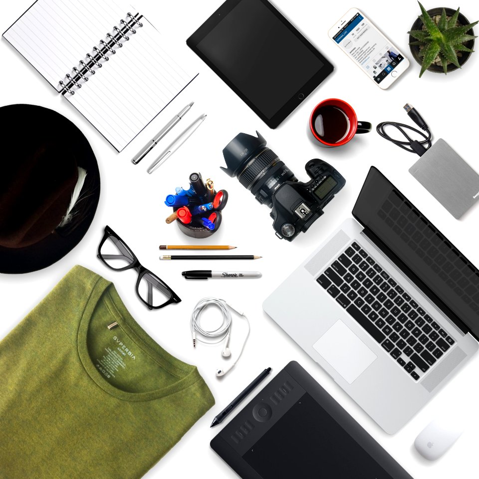 Black And White Laptop Computer