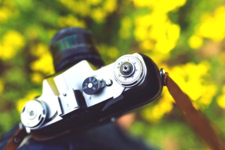 Closeup Of Vintage Camera