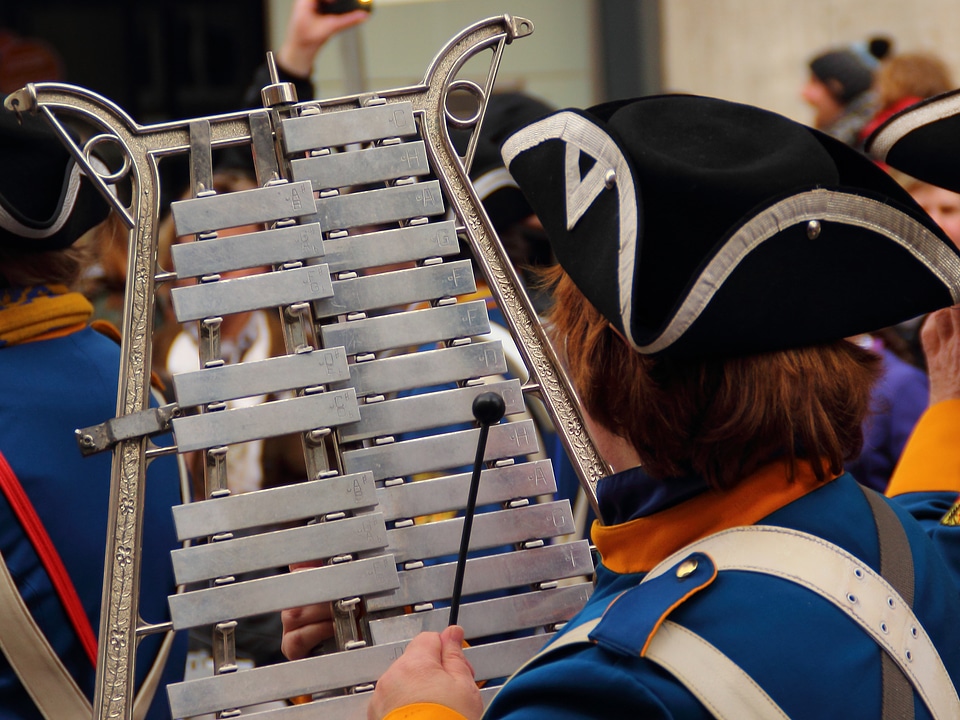 Marching music guard