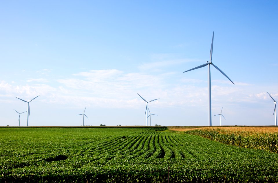 Wind Turbines in rural Missouri. Original image from Carol M. Highsmith’s America, Library of Congress collection.