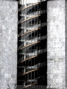 Gray Concrete Glass Building photo