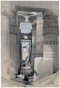 Temple complex egypt karnak photo