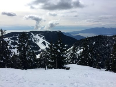 High Altitude View Of Snowy Mountain During Daytime