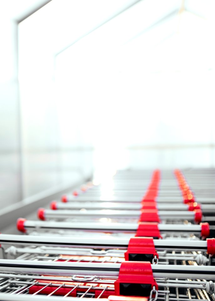 Row Of Shopping Carts