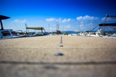 Empty Boardwalk Of Ship Dock