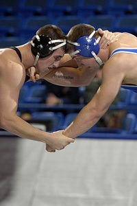 Grapplers grappling holding