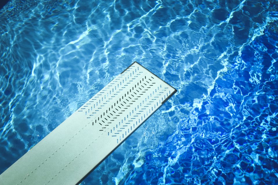 White And Black Diving Board