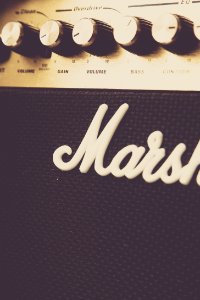 Close Up Of Marshall Amplifier photo