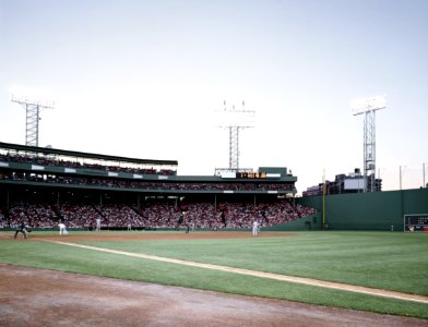 Fenway Park and the 'Green Monster,' Boston. Original image from Carol M. Highsmith’s America, Library of Congress collection. photo