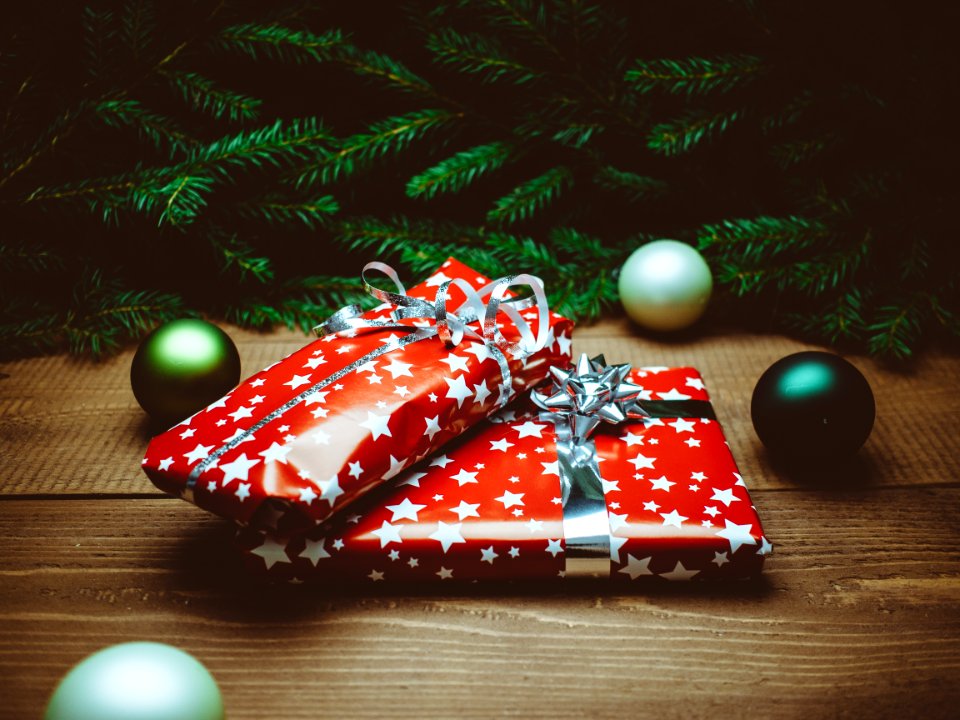 Christmas Presents Under Tree photo