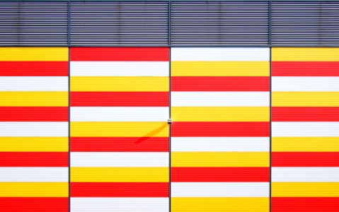 Gray Red Yellow And White Textike photo