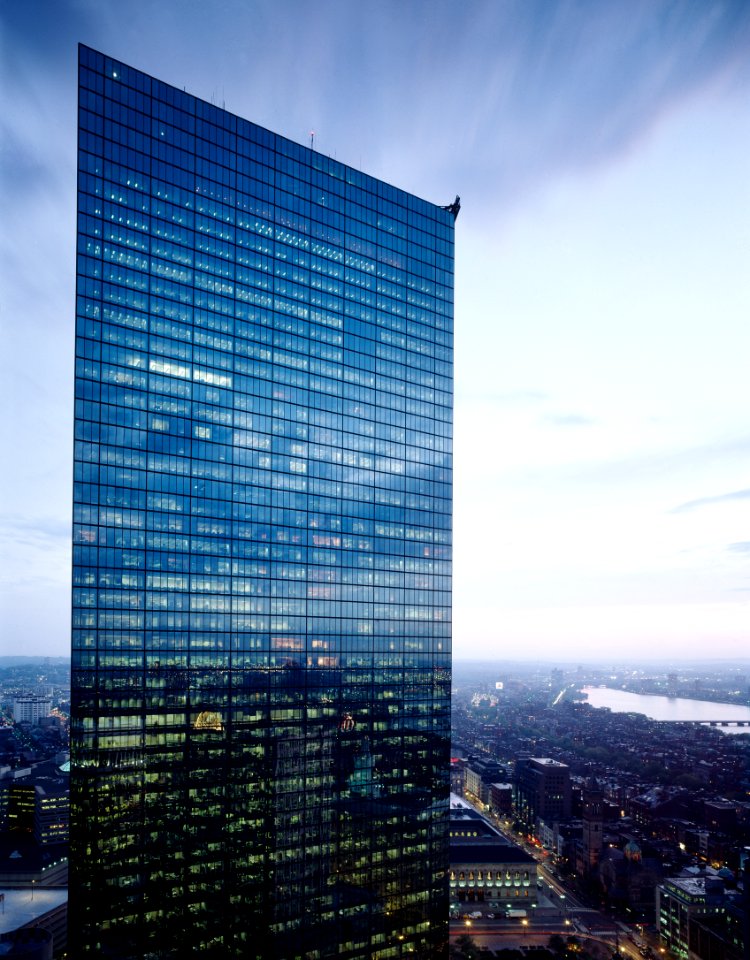 Dramatic View of Boston's John Hancock Building. Original image from Carol M. Highsmith’s America, Library of Congress collection.
