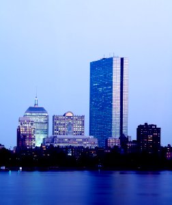 Boston View at Dusk. Original image from Carol M. Highsmith’s America, Library of Congress collection. photo
