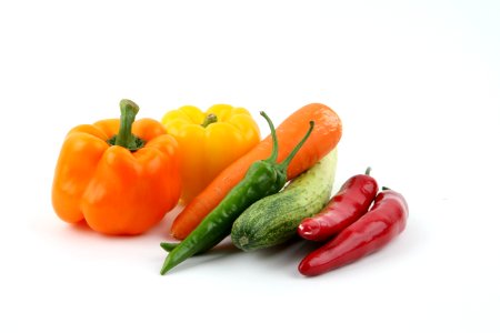 Carrot Beside Red Pepper