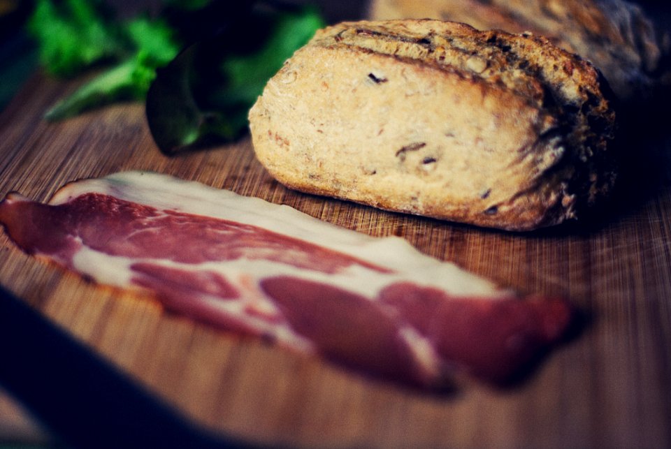 Sliced Bacon And Bread
