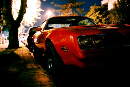 Red Classic Muscle Car photo