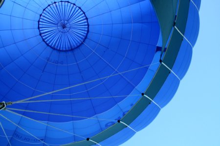 Blue And Gray Hot Air Balloon